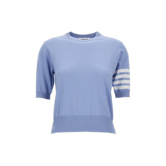 Thom Browne Merino Wool Jersey Stitch 4-Bar Tee - NWT